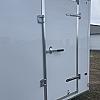 White 2026 Prairie Road 7'x16' Cargo Trailer Tandem V Nose White Ramp Door