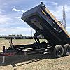 Metallic Charcoal 2027 Double A 14' Excel Dump Trailer