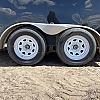 Black 2022 Prairie Road USED 7'x14' Cargo Trailer Tandem Black Barn Doors