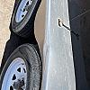 Black 2022 Prairie Road USED 7'x14' Cargo Trailer Tandem Black Barn Doors
