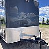 Black 2022 Prairie Road USED 7'x14' Cargo Trailer Tandem Black Barn Doors