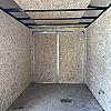 Black 2022 Prairie Road USED 7'x14' Cargo Trailer Tandem Black Barn Doors