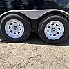 Black 2022 Prairie Road USED 7'x14' Cargo Trailer Tandem Black Barn Doors