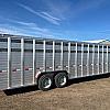 2027 Duralite 8'x25' Trail Drive (25' x96") Aluminum Stock Trailer 54" Wide Side Door