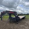 Charcoal 2027 Double A 30' Pro Gooseneck Flatdeck Trailer