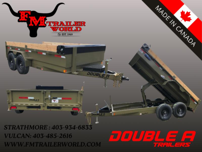 Ranger Green 2027 Double A 14' Excel Dump Trailer