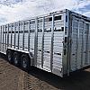 2027 Duralite 7.5x30' Trail Drive (90") Aluminum Stock Trailer Wide Side Door