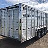 2027 Duralite 7.5x30' Trail Drive (90") Aluminum Stock Trailer Wide Side Door