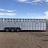 2027 Duralite 7.5x30' Trail Drive (90") Aluminum Stock Trailer Wide Side Door