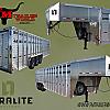 2027 Duralite 7.5x30' Trail Drive (90") Aluminum Stock Trailer Wide Side Door