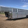 2027 Duralite 7.5x30' Trail Drive (90") Aluminum Stock Trailer Wide Side Door