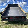 Metallic Charcoal 2027 Double A 14' Excel Dump Trailer w/ Telescopic Ram