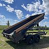 Metallic Charcoal 2027 Double A 14' Excel Dump Trailer w/ Telescopic Ram