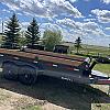 Metallic Charcoal 2027 Double A 14' Excel Dump Trailer w/ Telescopic Ram