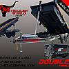 Metallic Charcoal 2027 Double A 14' Excel Dump Trailer w/ Telescopic Ram