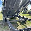 Metallic Charcoal 2027 Double A 14' Excel Dump Trailer w/ Telescopic Ram