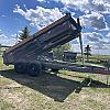 Metallic Charcoal 2027 Double A 14' Excel Dump Trailer w/ Telescopic Ram