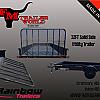 Black 2027 Rainbow Trailers 7'x12' Express Utility Trailer Solid Sides