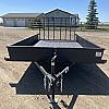 Black 2027 Rainbow Trailers 7'x12' Express Utility Trailer Solid Sides