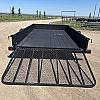 Black 2027 Rainbow Trailers 7'x12' Express Utility Trailer Solid Sides