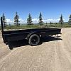 Black 2027 Rainbow Trailers 7'x12' Express Utility Trailer Solid Sides