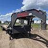 Charcoal 2027 Double A 30' Pro Gooseneck Flatdeck Trailer