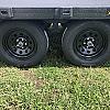 Black 2027 Rainbow Trailers 14' Express Deck Above