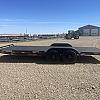 Black 2027 Rainbow Trailers 20' HD Equipment Trailer - Slide Out Ramps