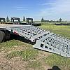 Ansi Grey 2027 Double A 32' Pro Gooseneck Flatdeck Trailer