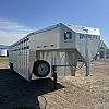 Alum 2027 Duralite 8'x25' Trail Drive (96"x25') Aluminum Stock Trailer 54" Wide Side Door