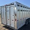 Alum 2027 Duralite 8'x25' Trail Drive (96"x25') Aluminum Stock Trailer 54" Wide Side Door