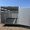 Alum 2027 Duralite 8'x25' Trail Drive (96"x25') Aluminum Stock Trailer 54" Wide Side Door