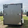 Charcoal 2027 Prairie Road 7'x16' Cargo Trailer Tandem Sport V Nose Charcoal Ramp Door 2x3500 lb Axles at FM Trailer World