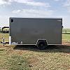 Charcoal 2025 Prairie Road 6'x12' Cargo Trailer Single Axle Barn Door 1x3500 lb Axle at FM Trailer World