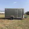 Charcoal 2025 Prairie Road 6'x12' Cargo Trailer Single Axle Barn Door 1x3500 lb Axle at FM Trailer World