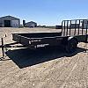 Black 2027 Rainbow Trailers 7'x12' Express Utility Trailer Solid Sides