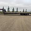Charcoal 2027 Double A 32' Pro Gooseneck Flatdeck Trailer 2x10,000 lb Axles at FM Trailer World