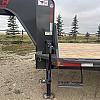 Charcoal 2027 Double A 32' Pro Gooseneck Flatdeck Trailer 2x10,000 lb Axles at FM Trailer World
