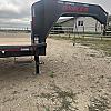 Charcoal 2027 Double A 32' Pro Gooseneck Flatdeck Trailer 2x10,000 lb Axles at FM Trailer World