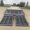 Charcoal 2027 Double A 32' Pro Gooseneck Flatdeck Trailer 2x10,000 lb Axles at FM Trailer World