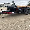 Black 2027 Double A 14' Excel Dump Trailer w/ Telescopic Ram 2x7,000 lb Axles at FM Trailer World
