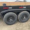Black 2027 Double A 14' Excel Dump Trailer w/ Telescopic Ram 2x7,000 lb Axles at FM Trailer World