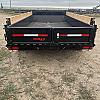 Black 2027 Double A 14' Excel Dump Trailer w/ Telescopic Ram 2x7,000 lb Axles at FM Trailer World