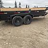 Black 2027 Double A 14' Excel Dump Trailer w/ Telescopic Ram 2x7,000 lb Axles at FM Trailer World