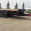 Black 2027 Double A 14' Excel Dump Trailer w/ Telescopic Ram 2x7,000 lb Axles at FM Trailer World