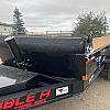 Black 2027 Double A 14' Excel Dump Trailer w/ Telescopic Ram 2x7,000 lb Axles at FM Trailer World