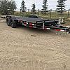 Black 2027 Rainbow Trailers 20' Excursion Tilt Deck Trailer 2x7000 lb Axles at FM Trailer World