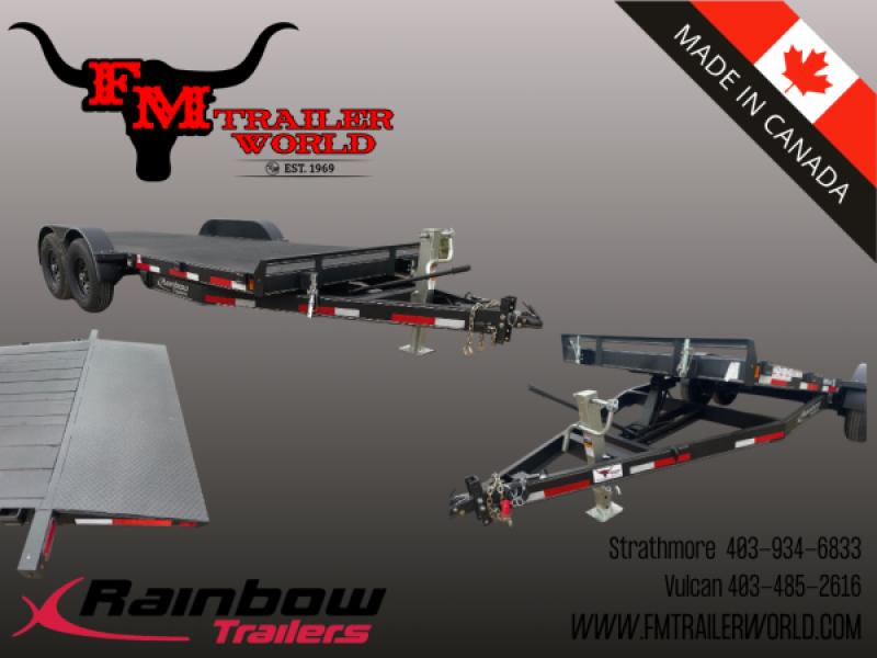Black 2027 Rainbow Trailers 20' Excursion Tilt Deck Trailer 2x7000 lb Axles at FM Trailer World