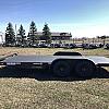 Black 2027 Rainbow Trailers 16' Express Car & Equipment Trailer 2x3,500 lb Axles at FM Trailer World