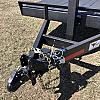 Black 2027 Rainbow Trailers 18'  HD Equipment Trailer - Flip Up Ramps 2x7,000 lb Axles at FM Trailer World